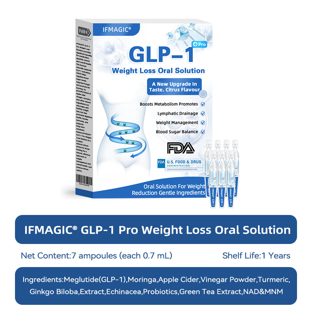 IFMAGIC® GLP-1 Pro Weight Loss Oral Solution✅Recommended doctors for obesity in the USA👩⚕️Suitable for obesity, cardiovascular diseases, diabetes, sleep apnea, high cholesterol and blood lipids, joint problems, and various other conditions💦