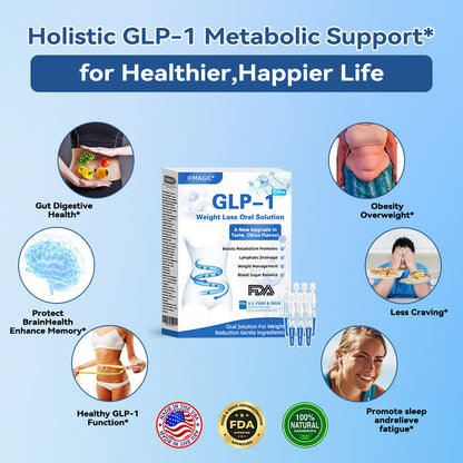 IFMAGIC® GLP-1 Pro Weight Loss Oral Solution✅Recommended doctors for obesity in the USA👩‍⚕️Suitable for obesity, cardiovascular diseases, diabetes, sleep apnea, high cholesterol and blood lipids, joint problems, and various other conditions💦