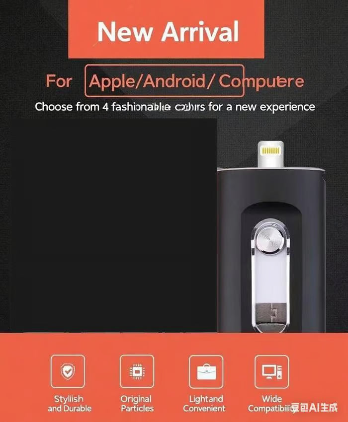 ⚡3 in 1 Flash Drive, Portable High Speed USB 3.0 Memory Storage