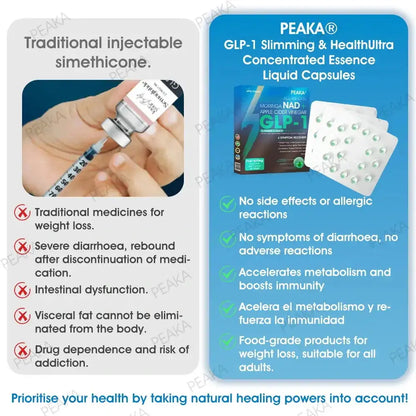 [Official Authorized Store] – PEAKA® GLP-1 Slimming & Health Ultra ` – NAD+ Moringa & ACV & Keto BHB (✅speedy, long-lasting, addressing diabetes, obesity, and cardiovascular diseases) – 💪Developed by the Obesity Society🌿