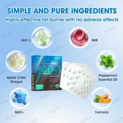 [Official Authorized Store] – PEAKA® GLP-1 Slimming & Health Ultra ` – NAD+ Moringa & ACV & Keto BHB (✅speedy, long-lasting, addressing diabetes, obesity, and cardiovascular diseases) – 💪Developed by the Obesity Society🌿