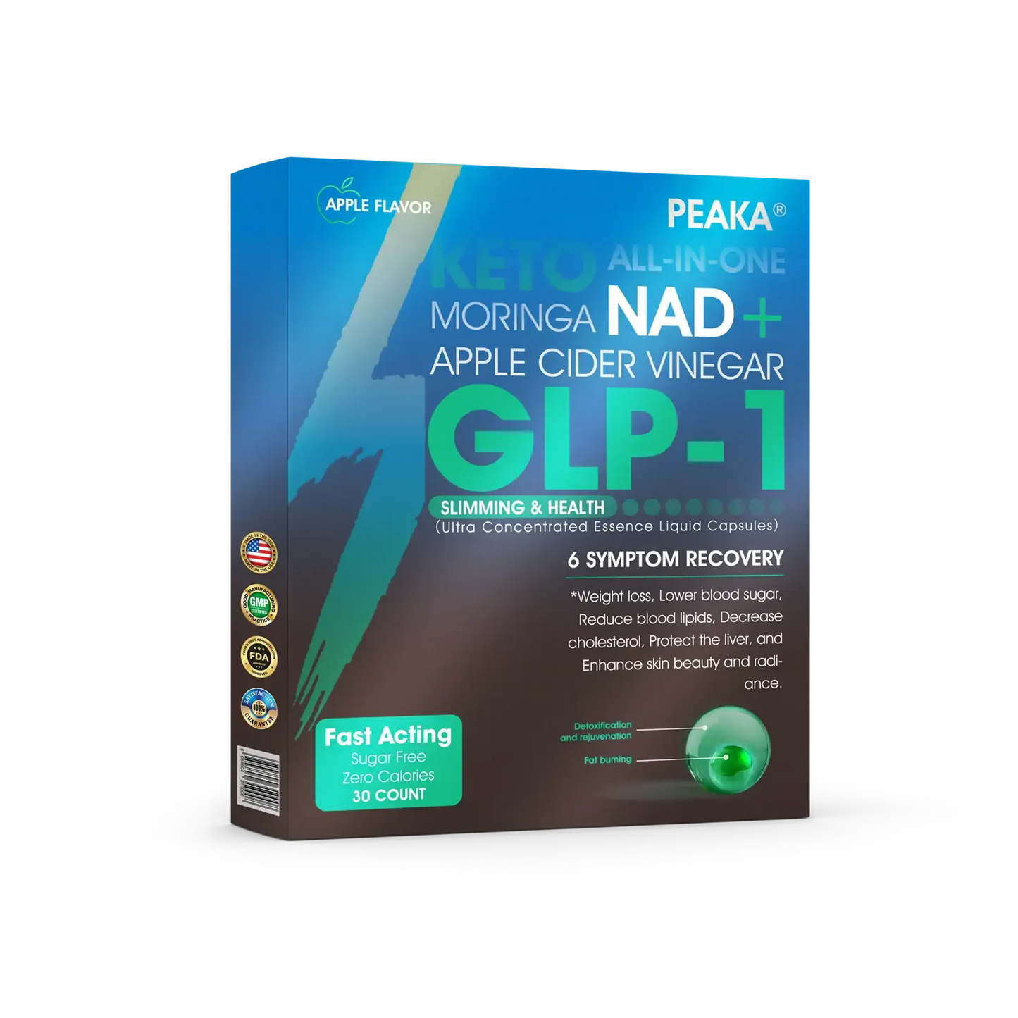 [Official Authorized Store] – PEAKA® GLP-1 Slimming & Health Ultra ` – NAD+ Moringa & ACV & Keto BHB (✅speedy, long-lasting, addressing diabetes, obesity, and cardiovascular diseases) – 💪Developed by the Obesity Society🌿